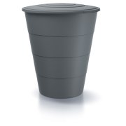 Sud na dešťovou vodu SMOOTH 210 l - barva: světle šedá