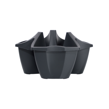 Květináč CROWN 48 cm - barva: antracit