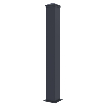 Stĺpik G21 pre plotové pole 10x89 cm s patkou, antracitový