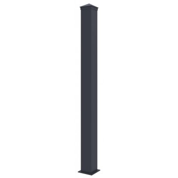 Stĺpik G21 pre plotové pole 10x169 cm s patkou, antracitový
