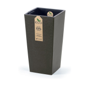 Květináč URBI SQUARE ECO WOOD s vkladem 24 cm - barva: káva ECO