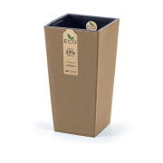 Květináč URBI SQUARE ECO WOOD s vkladem 19,5 cm - barva: naturo