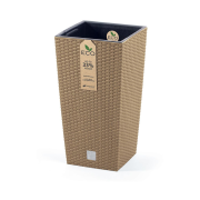 Květináč RATO SQUARE ECO WOOD s vkladem 20 cm - barva: naturo ECO
