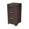 Regál Curver Style 3x14L so šuplíkmi tmavě hnědý