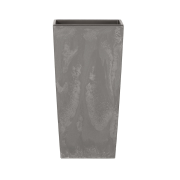 Květináč URBI SQUARE BETON EFFECT s vkladem 12,6 cm - barva: marengo