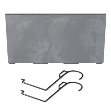 Truhlík URBI CASE BETON EFFECT W s háky a vkladem 58 cm - barva: marengo