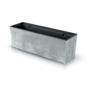 Truhlík URBI CASE BETON EFFECT s vkladem 77 cm - barva: beton