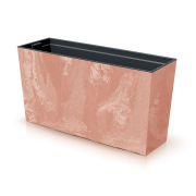 Truhlík URBI CASE BETON EFFECT M s vkladem 77 cm - barva: terakota