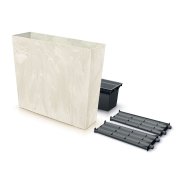 Truhlík URBI CASE BETON EFFECT T vysoký s vkladem  77 cm - barva: písková