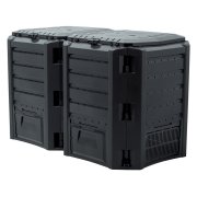 Kompostér Prosperplast COMPOGREEN 2x400 l čierny
