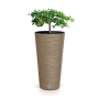 Květináč FURU SLIM ECO WOOD s vkladem 25 cm - barva: naturo ECO