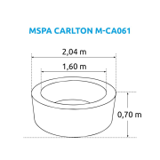 Nafukovacia vírivka MSPA Carlton M-CA061