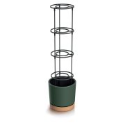 Kvetináč Prosperplast HOME GROWER na pěstování rajčat 14,5 l tmavě zelený